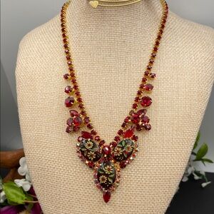 Juliana engraved flower series necklace vintage verified 🔥